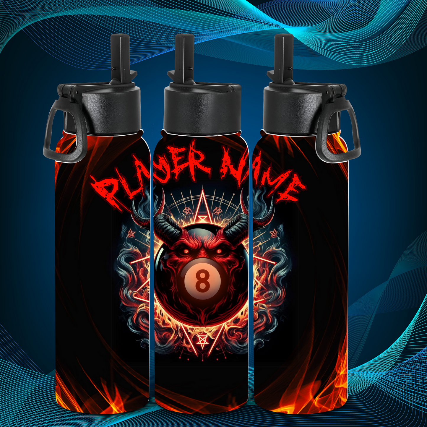 Tumbler - Fire Demon- Player Name