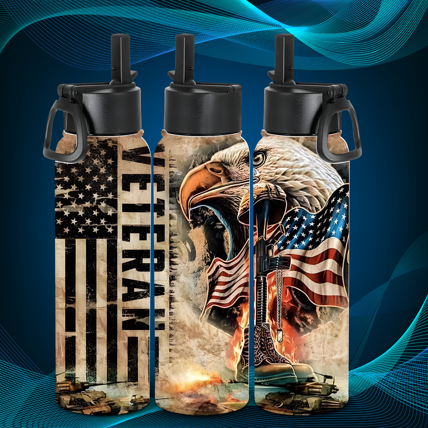 Tumbler - Veteran w/Eagle
