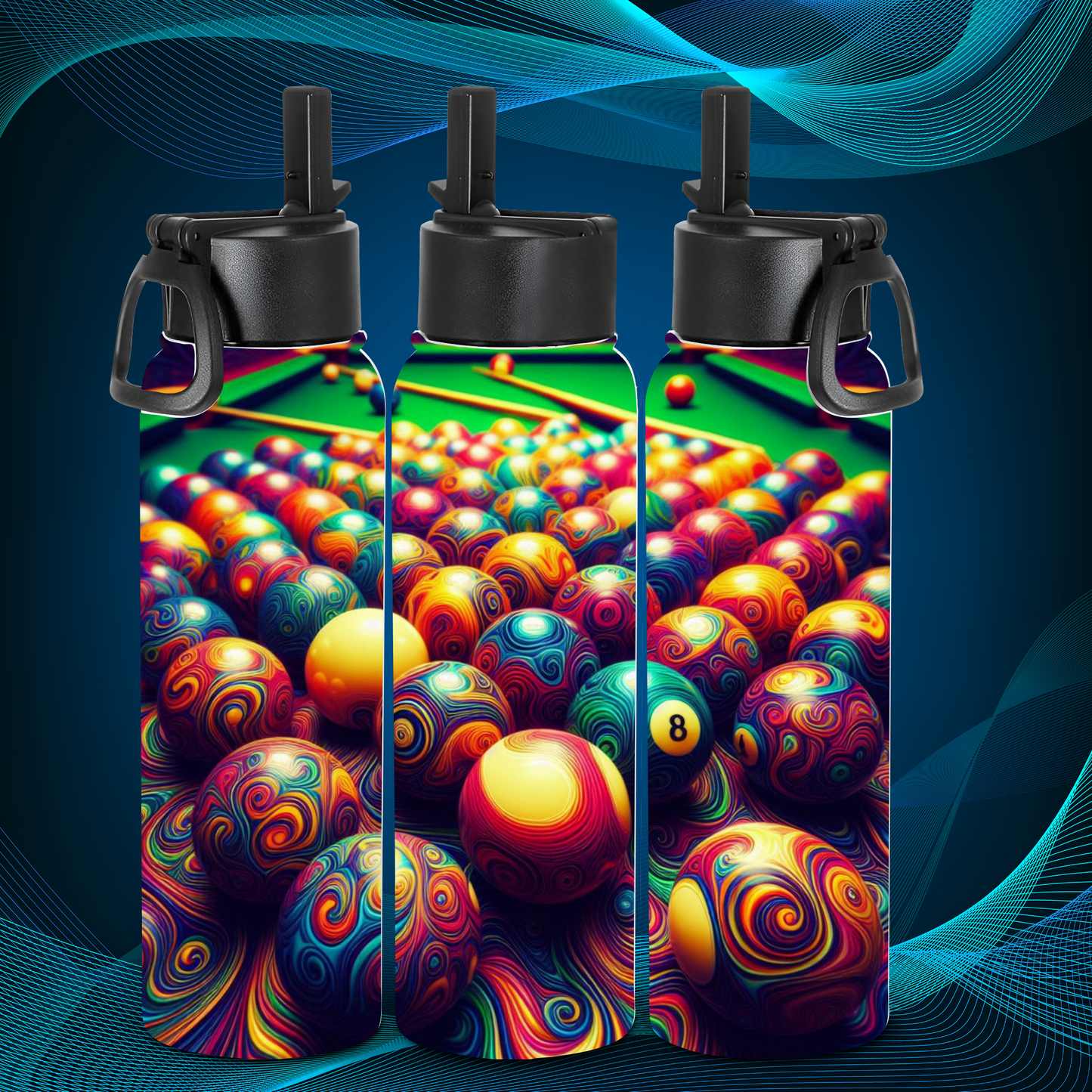 Tumbler -Pooltable - Colorful