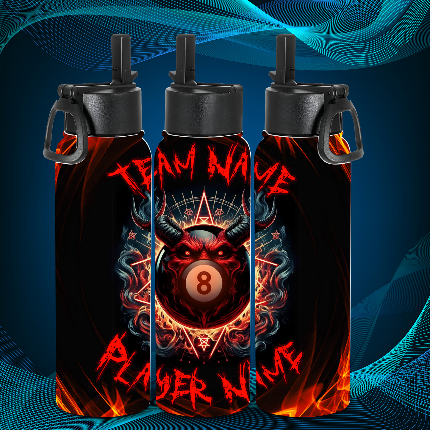 Tumbler - Fire Demon- Team Name/Player Name