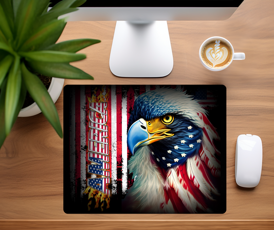 Mouse Pad - Patriotic - Flag Eagle